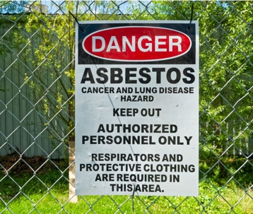 asbestos sign